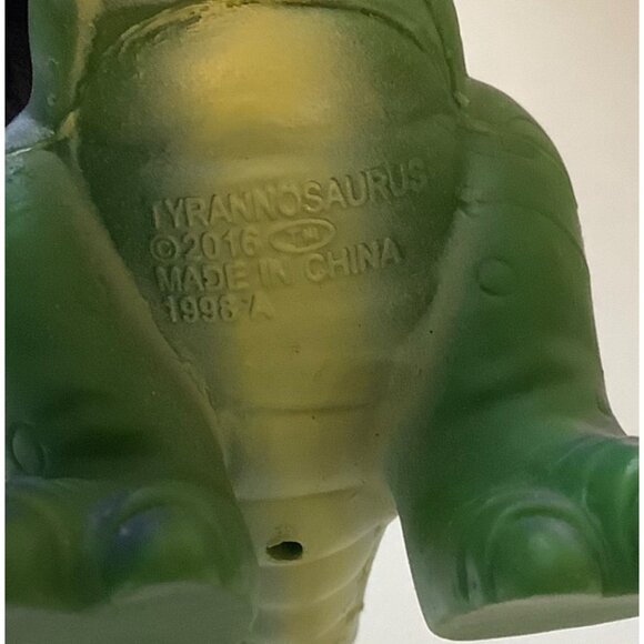 2016 Tyrannosaurus Rubber Dinosaur Toy 3.5”x4” - Picture 3 of 5
